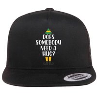 Does Somebody Need A Hug Christmas Elf Buddy Flatbill Hat