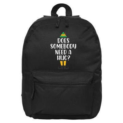 Does Somebody Need A Hug Christmas Elf Buddy 16 in Basic Backpack