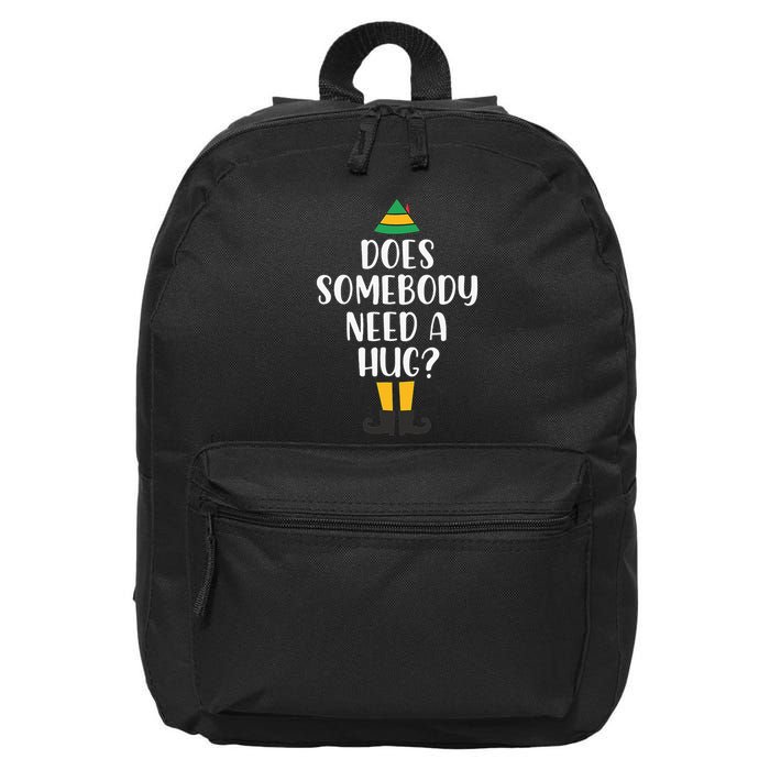 Does Somebody Need A Hug Christmas Elf Buddy 16 in Basic Backpack