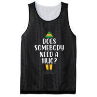 Does Somebody Need A Hug Christmas Elf Buddy Mesh Reversible Basketball Jersey Tank