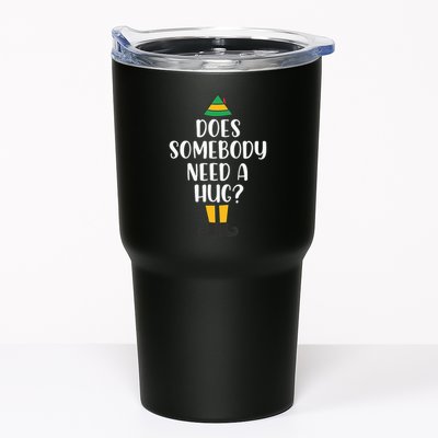 Does Somebody Need A Hug Christmas Elf Buddy Tumbler