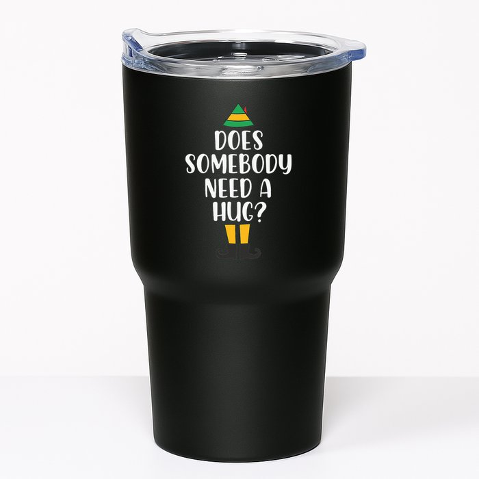 Does Somebody Need A Hug Christmas Elf Buddy Tumbler