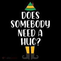 Does Somebody Need A Hug Christmas Elf Buddy Baby Bodysuit