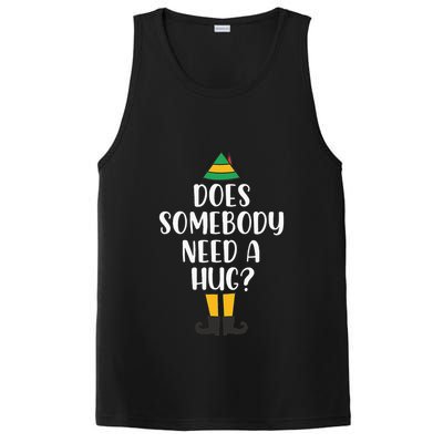 Does Somebody Need A Hug Christmas Elf Buddy PosiCharge Competitor Tank