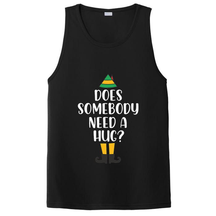 Does Somebody Need A Hug Christmas Elf Buddy PosiCharge Competitor Tank