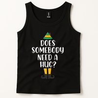 Does Somebody Need A Hug Christmas Elf Buddy Tank Top