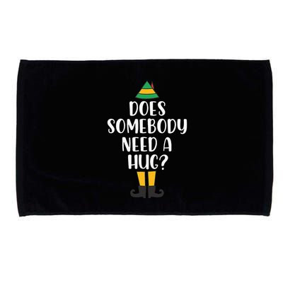 Does Somebody Need A Hug Christmas Elf Buddy Microfiber Hand Towel