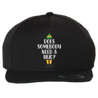 Does Somebody Need A Hug Christmas Elf Buddy Wool Snapback Cap
