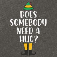 Does Somebody Need A Hug Christmas Elf Buddy Cotton Canvas Backpack