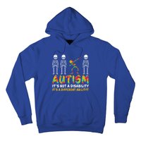 Dabbing Skeleton Not A Disability Autism Awareness Gift Hoodie