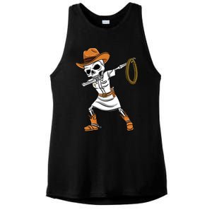 Dabbing Skeleton Nurse Cow Halloween Meaningful Gift Ladies PosiCharge Tri-Blend Wicking Tank