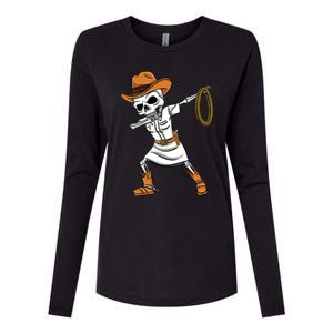 Dabbing Skeleton Nurse Cow Halloween Meaningful Gift Womens Cotton Relaxed Long Sleeve T-Shirt