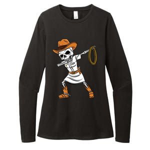 Dabbing Skeleton Nurse Cow Halloween Meaningful Gift Womens CVC Long Sleeve Shirt