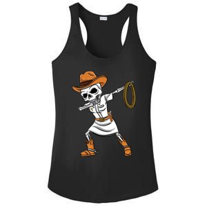 Dabbing Skeleton Nurse Cow Halloween Meaningful Gift Ladies PosiCharge Competitor Racerback Tank