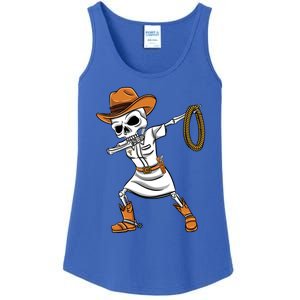 Dabbing Skeleton Nurse Cow Halloween Meaningful Gift Ladies Essential Tank