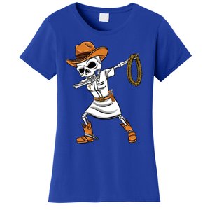 Dabbing Skeleton Nurse Cow Halloween Meaningful Gift Women's T-Shirt