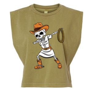 Dabbing Skeleton Nurse Cow Halloween Meaningful Gift Garment-Dyed Women's Muscle Tee