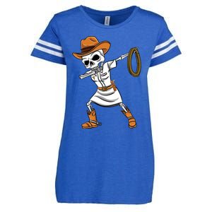 Dabbing Skeleton Nurse Cow Halloween Meaningful Gift Enza Ladies Jersey Football T-Shirt