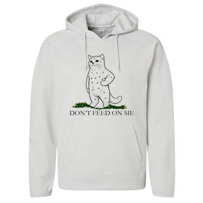 DonT Snack On Me DonT Tread Pets Parody Premium Performance Fleece Hoodie