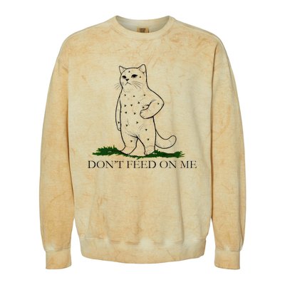 DonT Snack On Me DonT Tread Pets Parody Premium Colorblast Crewneck Sweatshirt