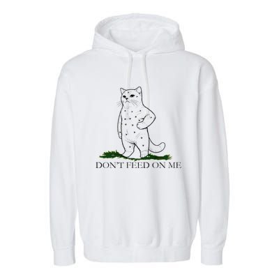 DonT Snack On Me DonT Tread Pets Parody Premium Garment-Dyed Fleece Hoodie