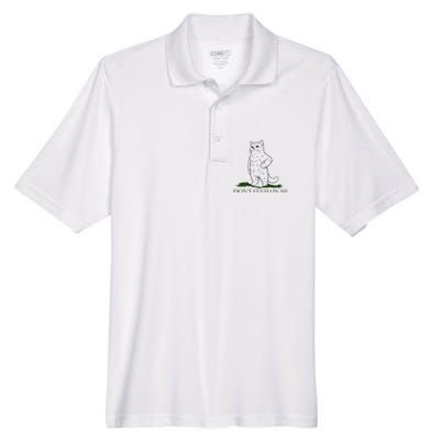 DonT Snack On Me DonT Tread Pets Parody Premium Men's Origin Performance Pique Polo