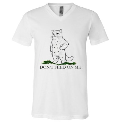 DonT Snack On Me DonT Tread Pets Parody Premium V-Neck T-Shirt