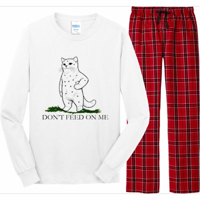 DonT Snack On Me DonT Tread Pets Parody Premium Long Sleeve Pajama Set