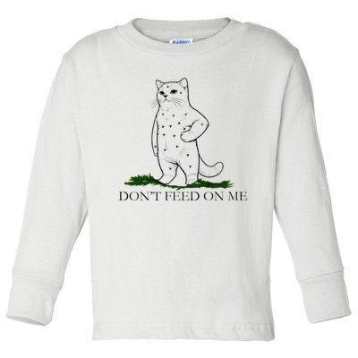 DonT Snack On Me DonT Tread Pets Parody Premium Toddler Long Sleeve Shirt