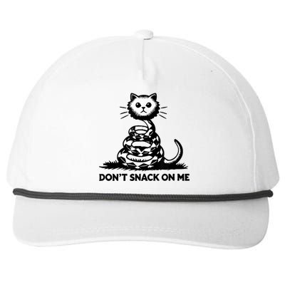 DonT Snack On Me Funny Cat Snapback Five-Panel Rope Hat