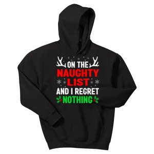 Dear Santa On Naughty List Funny Christmas Kids Kids Hoodie