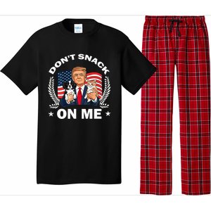 DonT Snack On Me Funny Cat Donald Trump Make Cat Safe Again Pajama Set