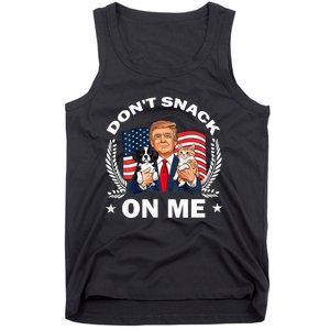 DonT Snack On Me Funny Cat Donald Trump Make Cat Safe Again Tank Top