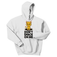 DonT Snack On Me Funny Cat Kids Hoodie