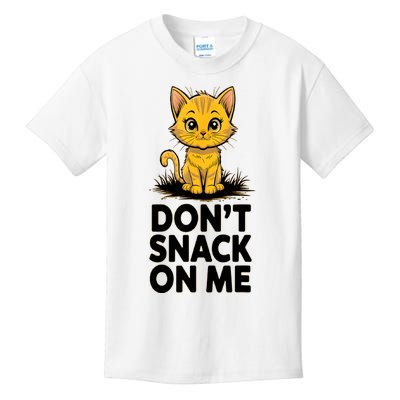 DonT Snack On Me Funny Cat Kids T-Shirt