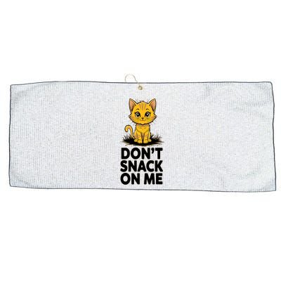 DonT Snack On Me Funny Cat Large Microfiber Waffle Golf Towel