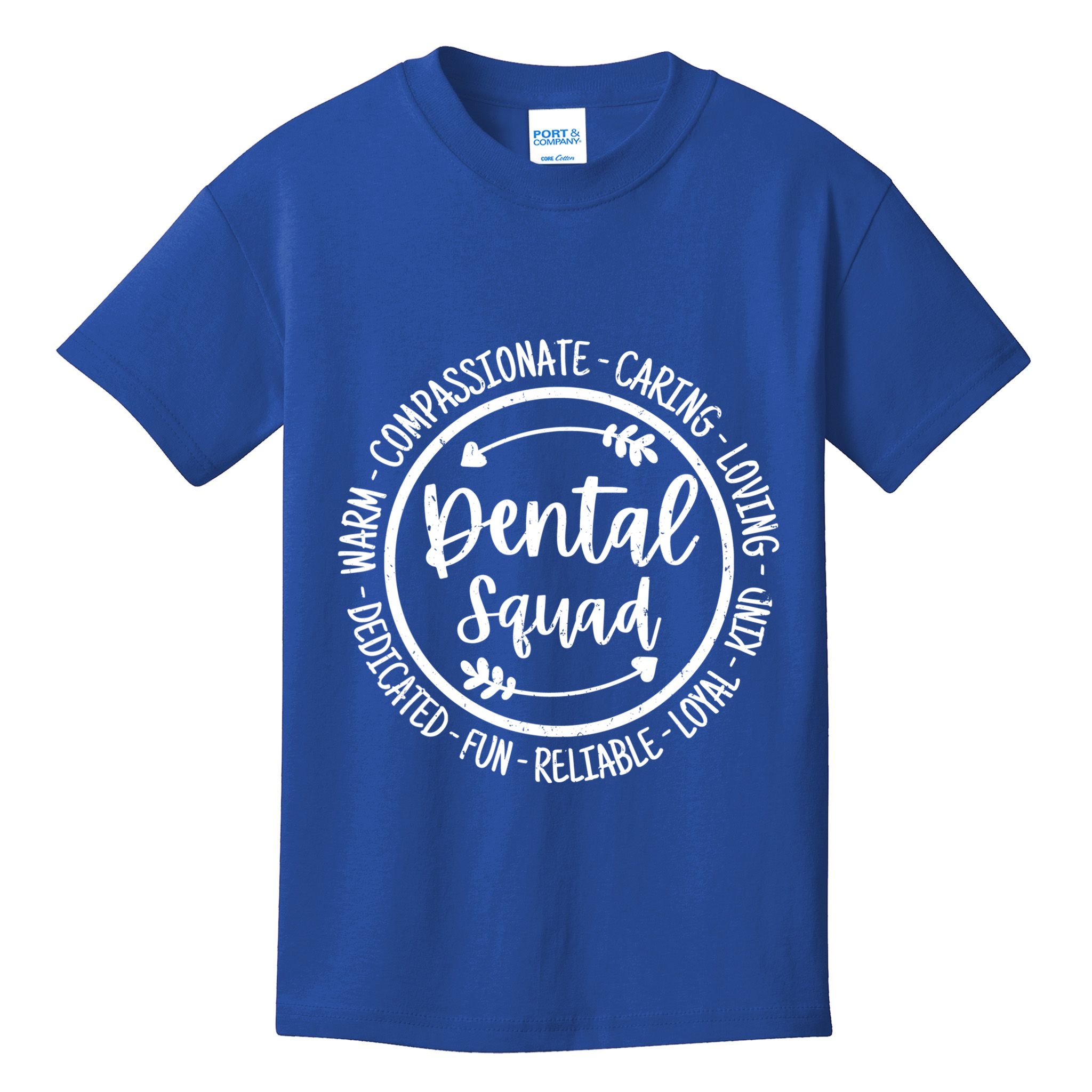 Dental Squad Orthodontist Assistant Hygienist Funny Dentists Gift Kids T-Shirt