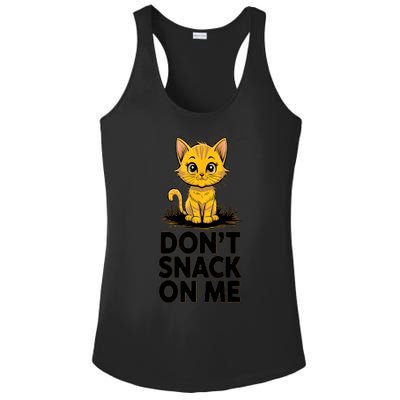 DonT Snack On Me Funny Cat Ladies PosiCharge Competitor Racerback Tank