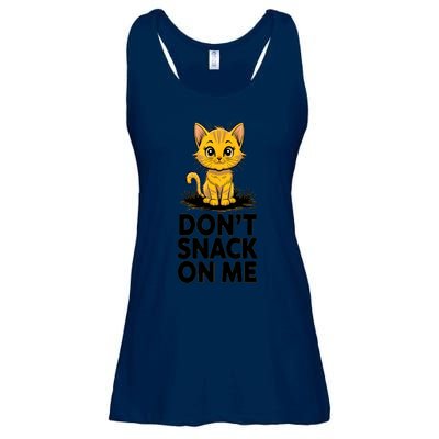 DonT Snack On Me Funny Cat Ladies Essential Flowy Tank