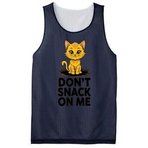 DonT Snack On Me Funny Cat Mesh Reversible Basketball Jersey Tank