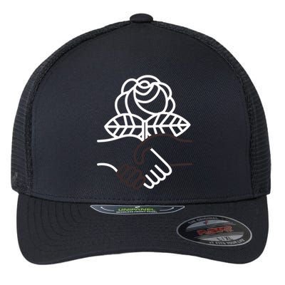 Democratic Socialists Of America Handshake Dsa Flexfit Unipanel Trucker Cap