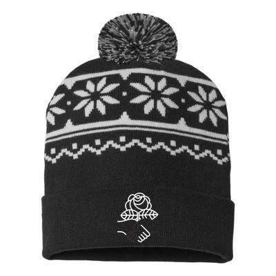 Democratic Socialists Of America Handshake Dsa USA-Made Snowflake Beanie