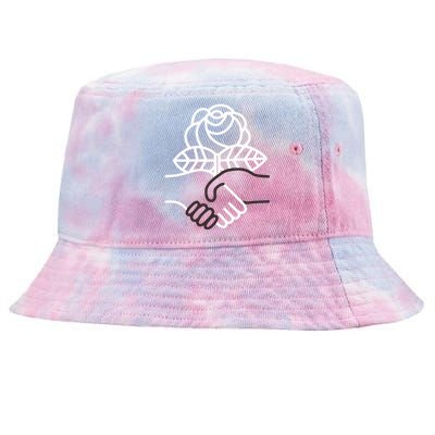 Democratic Socialists Of America Handshake Dsa Tie-Dyed Bucket Hat