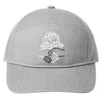 Democratic Socialists Of America Handshake Dsa 7-Panel Snapback Hat