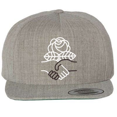 Democratic Socialists Of America Handshake Dsa Wool Snapback Cap