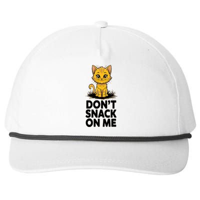 DonT Snack On Me Funny Cat Snapback Five-Panel Rope Hat