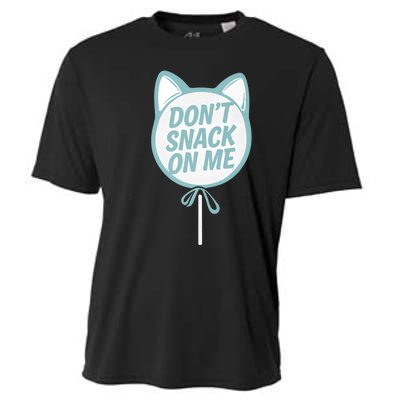 DonT Snack On Me Funny Cat Retro Sweet Treat Cooling Performance Crew T-Shirt