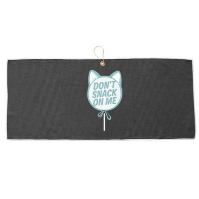 DonT Snack On Me Funny Cat Retro Sweet Treat Large Microfiber Waffle Golf Towel