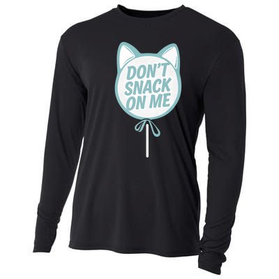 DonT Snack On Me Funny Cat Retro Sweet Treat Cooling Performance Long Sleeve Crew