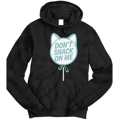 DonT Snack On Me Funny Cat Retro Sweet Treat Tie Dye Hoodie